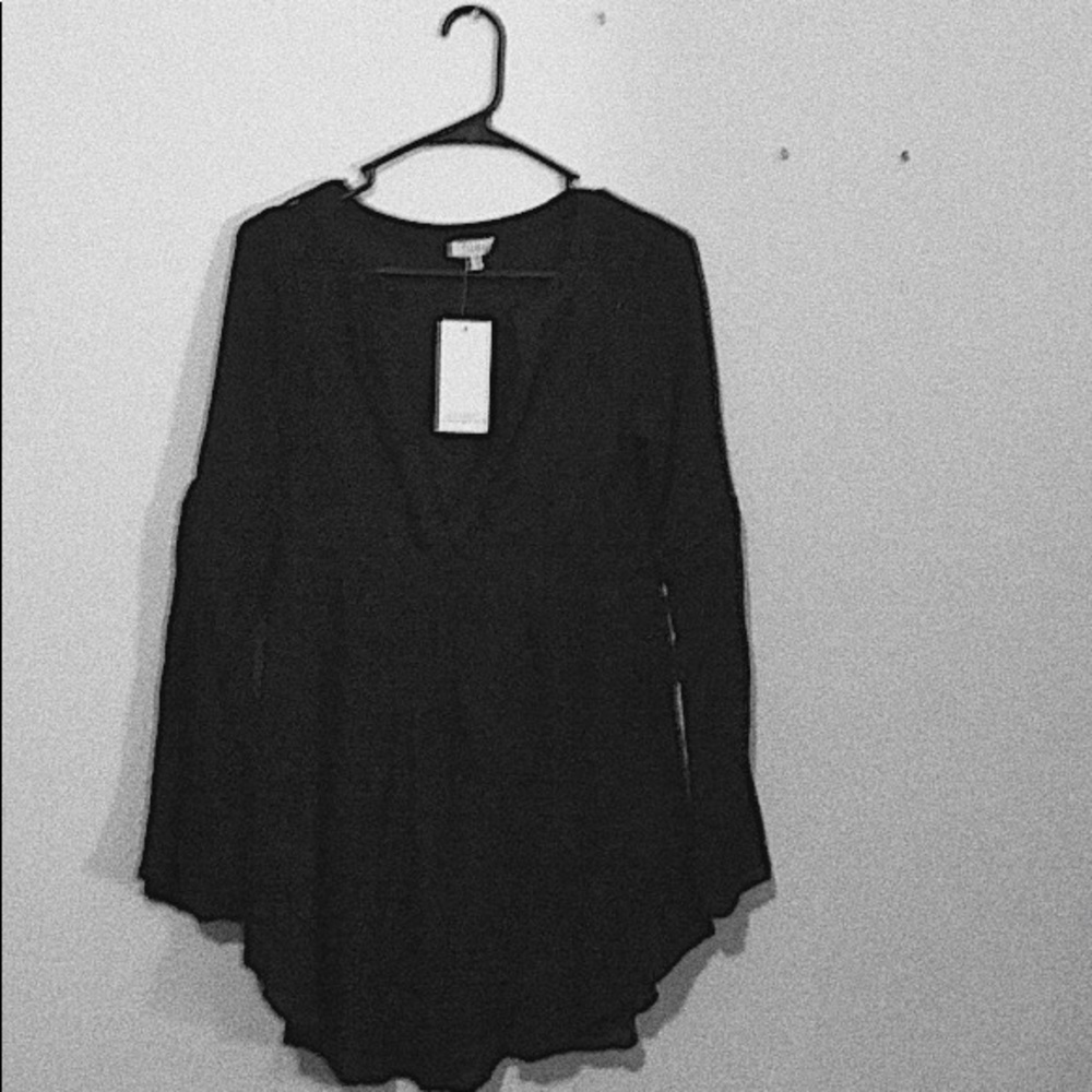 “Trina” Plunging Shift Dress